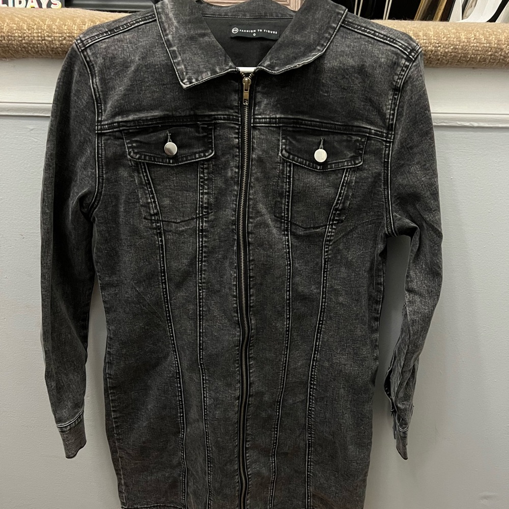 Black Jean Jacket/ Dress
